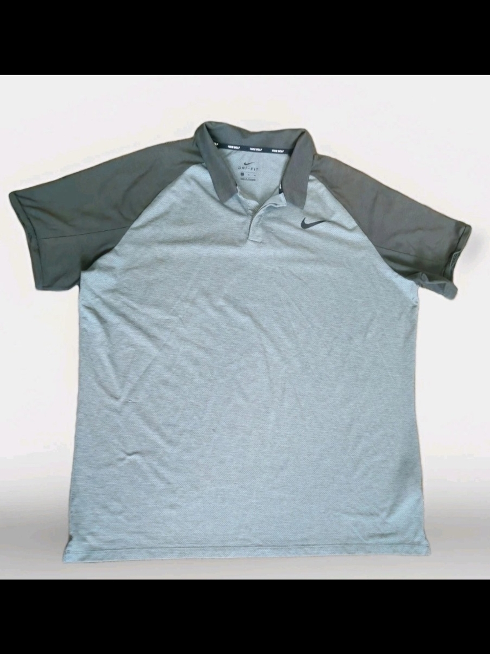 Nike Golf Dri-FIT Polo Shirt Mens X-Large Gray